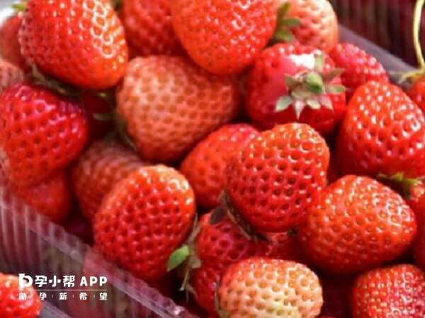 草莓中含有丰富的膳食纤维可促进胃肠道的蠕动