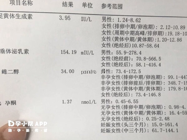 性激素六项检查单是试管手续之一