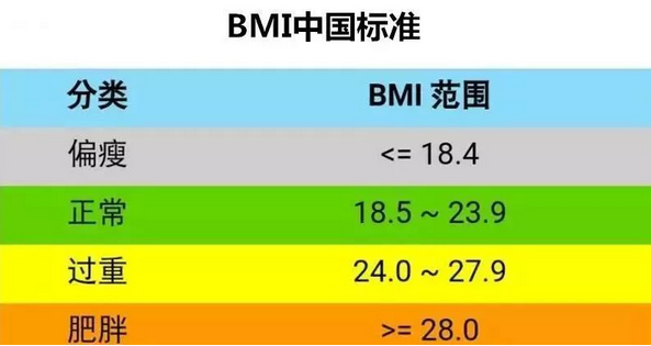 体重指数BMI
